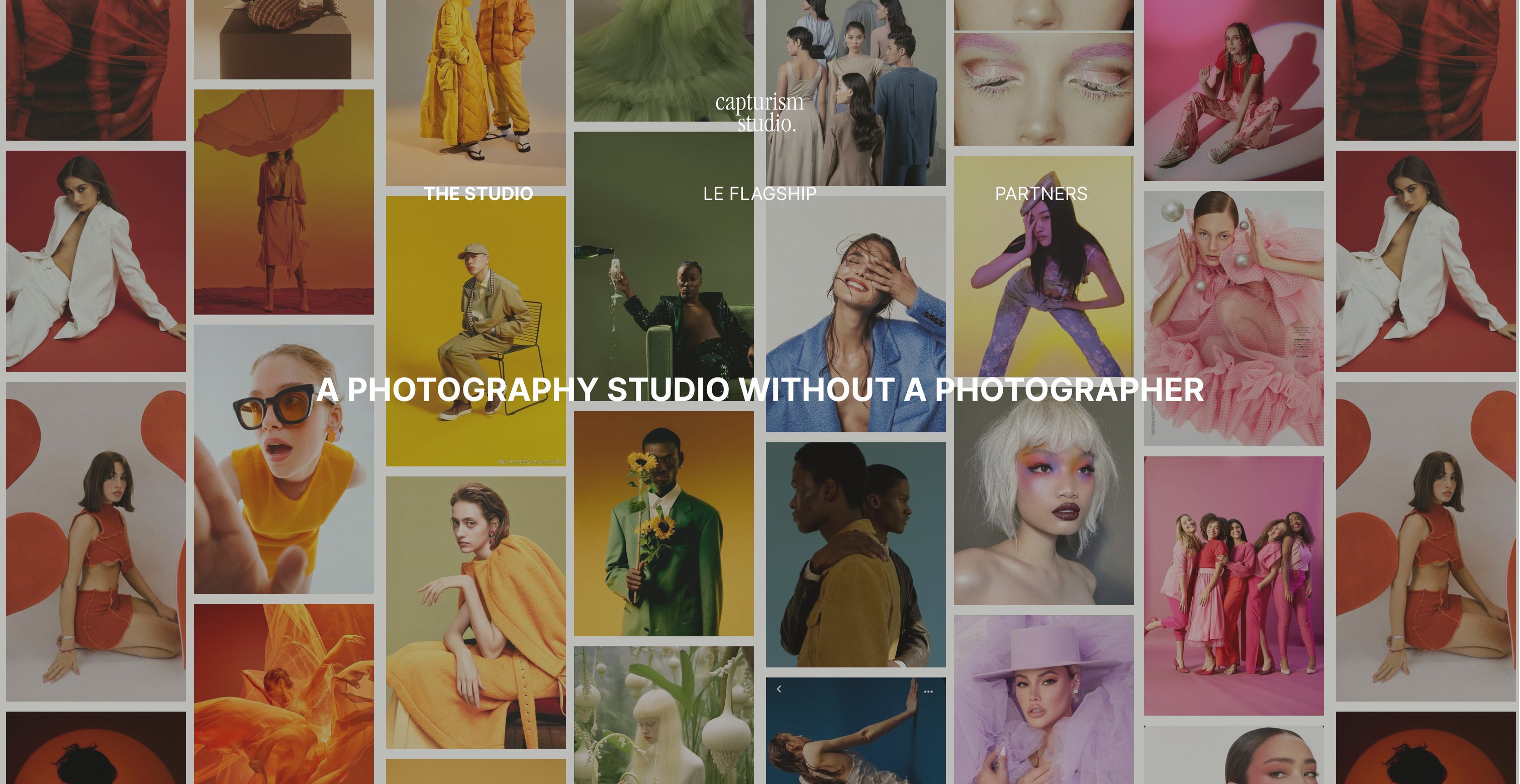 The Studio — self-portrait photo wall